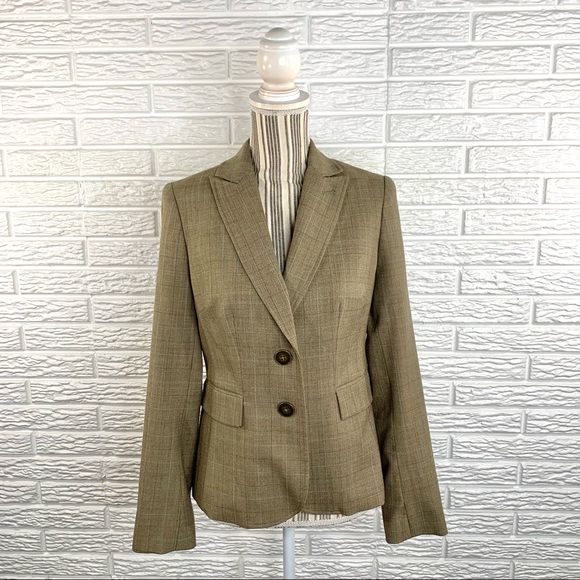 Victor Alfaro Jackets & Blazers - Victor Victor Alfaro Brown Plaid Blazer Jacket